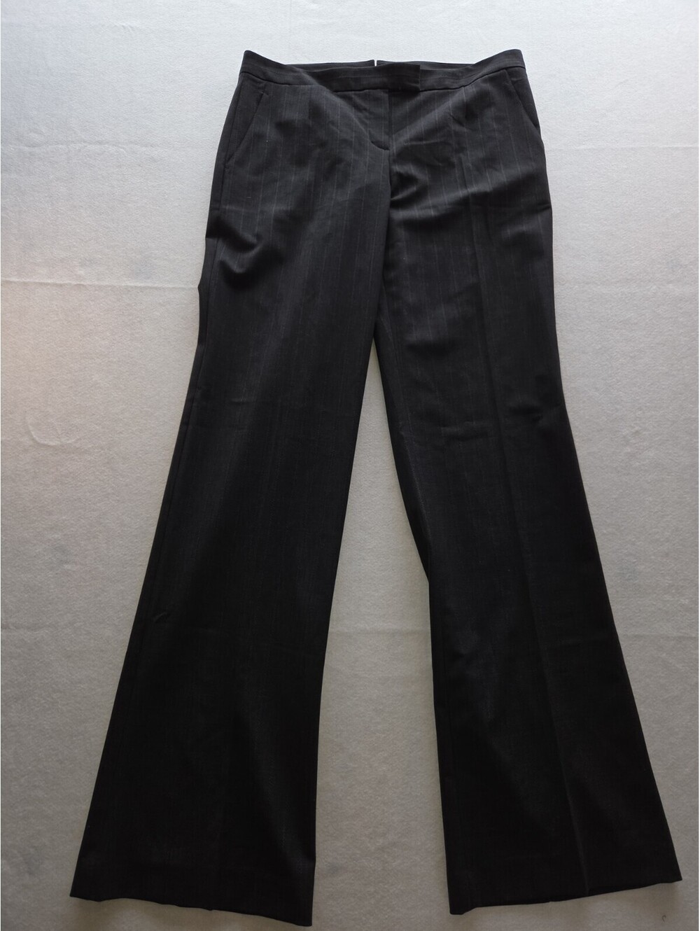 Theory Womens Black Striped Trousers Size 10 CB5 0069